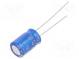 Kondenzátor  elektrolytický  THT  47uF  50VDC  Ø8x11,5mm  ±20%