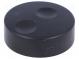 Knoflík  bez ukazatele  plast  Pr.hříd  6mm  Ø39,6x13,5mm  černá