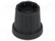 Knoflík  s límcem  plast  Pr.hříd  6mm  Ø16,5x19,2mm  černá