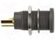 Zásuvka  banánek 4mm  10A  60VDC  černá  zlacený  -25÷80°C  5mΩ