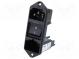 Konektor  napájecí AC  zásuvka  vidlice  10A  250VAC  IEC 60320
