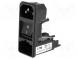 Konektor  napájecí AC  zásuvka  vidlice  10A  250VAC  IEC 60320