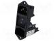 Konektor  napájecí AC  zásuvka  vidlice  10A  250VAC  IEC 60320