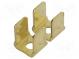 Faston  plochý  6,4mm  0,8mm  kolík  M3  4x faston,dvojité  mosaz
