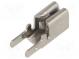 Faston  plochý  6,4mm  0,5÷0,8mm  zásuvka  dvojité  THT  mosaz