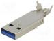 Zástrčka  USB A  na kabel  pájení  přímý  V  USB 3.0  1A  30V