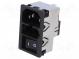 Konektor  napájecí AC  zásuvka  vidlice  10A  250VAC  IEC 60320