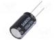 Kondenzátor  elektrolytický  THT  1mF  50VDC  Ø16x25mm  ±20%  2000h