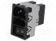 Konektor  napájecí AC  zásuvka  vidlice  2A  250VAC  IEC 60320