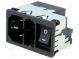 Konektor  napájecí AC  zásuvka  vidlice  4A  250VAC  IEC 60320