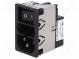 Konektor  napájecí AC  zásuvka  vidlice  1A  250VAC  IEC 60320
