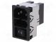 Konektor  napájecí AC  zásuvka  vidlice  2A  250VAC  IEC 60320