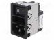 Konektor  napájecí AC  zásuvka  vidlice  6A  250VAC  IEC 60320