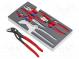 Kit  pliers  in a foam tray