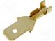 Faston  plochý  4,7mm  0,3÷1mm2  zlacený  vidlice