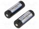Akum  Li-Ion  18500  3,7V  2000mAh  Ø18,4x52,6mm  Poč.akum  2