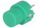 Switch  keypad  Pos  2  SPST-NO  0.01A/35VDC  green  THT  1.3N  round