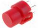 Switch  keypad  Pos  2  SPST-NO  0.01A/35VDC  red  THT  1.3N  round