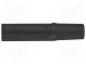 Zásuvka  banánek 2mm  70VDC  10A  Celk.dél 24,5mm  černá  -25÷90°C