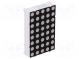 Zobrazovač  LED  matice  5x8  červená  6-12mcd  katoda  23,4x37,4mm