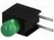 LED  zakrytovaný  zelená  3,4mm  Poč.diod 1  20mA  60°  2,2÷2,5V
