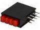 LED  zakrytovaný  červená  Poč.diod 4  20mA  100°  2÷2,5V  1,8-6mcd