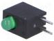 LED  zakrytovaný  zelená  3mm  Poč.diod 1  20mA  60°  2,2÷2,5V