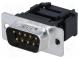 D-Sub  PIN  9  zástrčka  DFR  vidlice  IDC  na plochý kabel  250V
