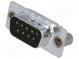 D-Sub  PIN  9  vidlice  přímý  THT  Zajištění  šroubky  UNC4-40  250V