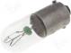Filament lamp  bayonet  BA9S  24VDC  85mA  Bulb  T3 1/4  2W  L  30mm