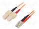 Světlovodný patch cord  OM1  LC/UPC,SC/UPC  2m  LSZH  oranžová
