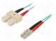 Světlovodný patch cord  OM3  LC/UPC,SC/UPC  2m  LSZH  modrá