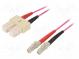 Světlovodný patch cord  OM4  LC/UPC,SC/UPC  2m  LSZH  fialová