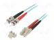 Světlovodný patch cord  OM3  LC/UPC,ST/UPC  2m  LSZH  modrá