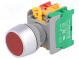 Přepínač  tlačítkový  Stab.pol  1  NC + NO  3A/230VAC  22mm  IP65
