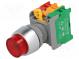 Přepínač  tlačítkový  Stab.pol  1  NC + NO  3A/230VAC  22mm  IP65
