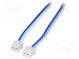 Kabel  z obou stran,XHP-2  modrá/bílá  5m  22AWG