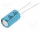 Kondenzátor  elektrolytický  THT  22uF  200VDC  Ø10x16mm  ±20%