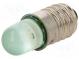 LED lamp  green  E10  230VAC  400÷500mcd