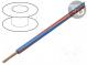 Vodič  LgY  lanko  Cu  0,5mm2  modro-červená  PVC  300/500V  100m