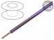 Wire  LgY  stranded  Cu  0.5mm2  brown-violet  PVC  300/500V  100m