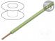 Wire  LgY  stranded  Cu  0.5mm2  light green  PVC  300/500V  100m