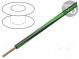 Vodič  LgY  lanko  Cu  2,5mm2  černo-zelená  PVC  300/500V  50m