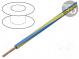 Vodič  LgY  lanko  Cu  2,5mm2  modro-žlutá  PVC  300/500V  50m