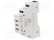 Modul  indikátor napětí  3x400VAC  IP20  DIN  90x17,5x66mm