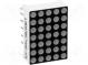 Zobrazovač  LED  matice  5x7  červená  10,2mcd  katoda  17,8x12,7mm