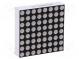 Zobrazovač  LED  matice  8x8  žlutá  91mcd  anoda  32x32mm