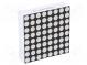 Zobrazovač  LED  matice  8x8  červená  15mcd  anoda  37,9x37,9mm