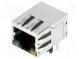 Zásuvka  RJ45  PIN  8  stíněný,s diodou LED  Uspořádání výv  8p8c