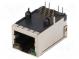 Zásuvka  RJ45  PIN  8  stíněný,s diodou LED  Uspořádání výv  8p8c